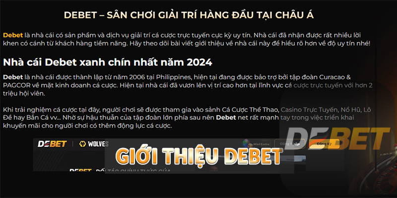 Giới thiệu Debet